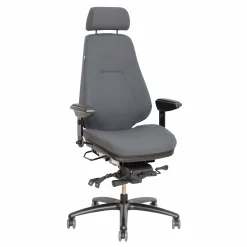 24 timers kontorstol Be-Ge 852, grå