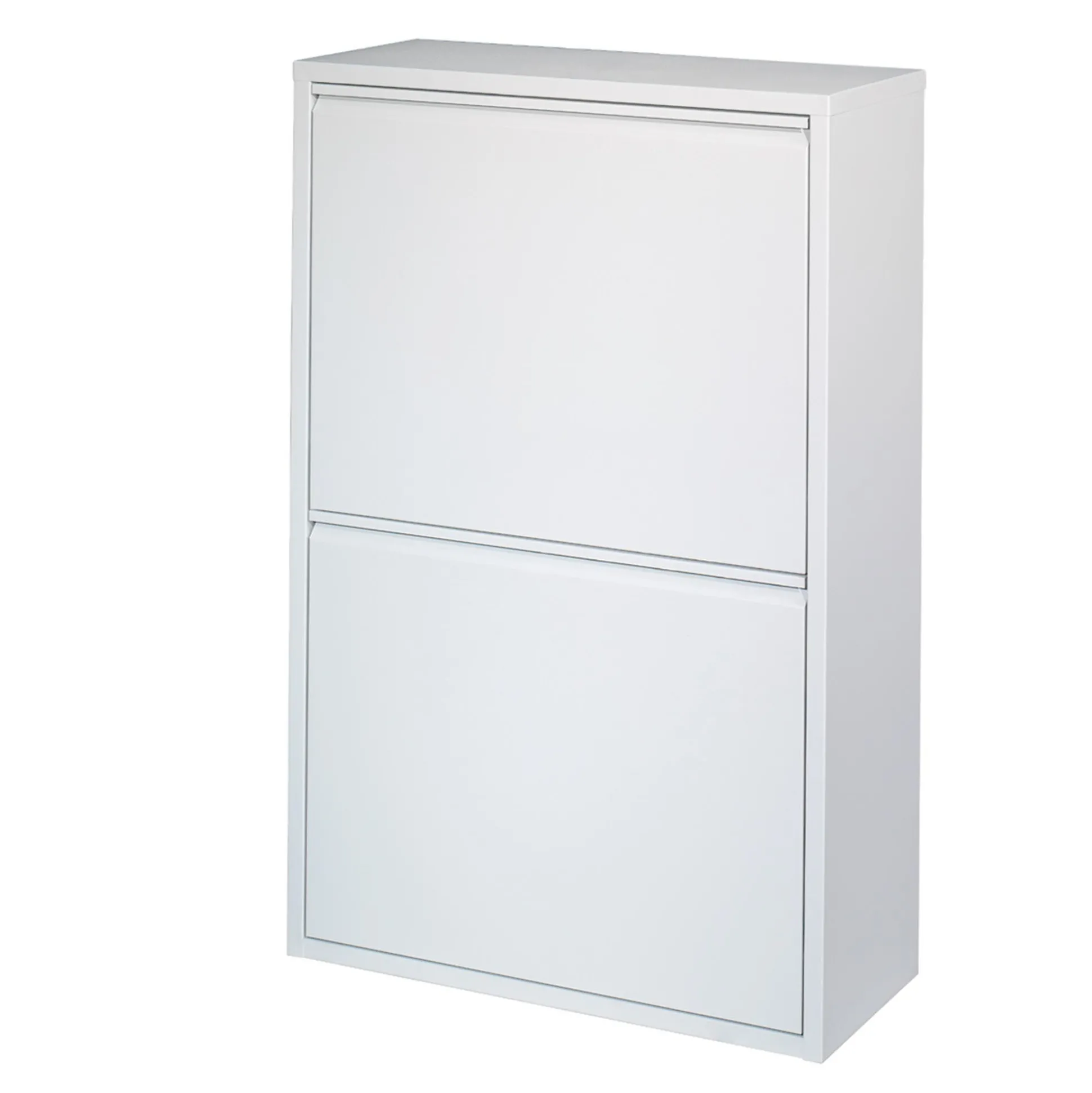 Affaldsstation 4x15 liter, hvid/lysegrå