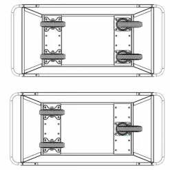Affaldsvogn 300 liter gul
