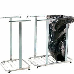 Affaldsvogn, galv. Til 125 ltr. sække