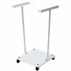 Affaldsvogn, hvid. Til 125 ltr. sække