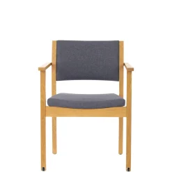 Armstol 6014 med hjul, blå