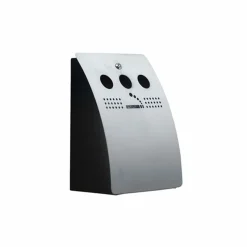 Askebæger i børstet stål t. væg