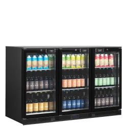 Bar køleskab Tefcold DB301H-3, Sort