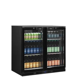 Bar køleskab Tefcold DB201H, Sort