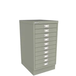 BISLEY skuffeskab, 10 skuffer, Antracit, A3
