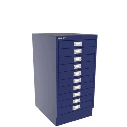 BISLEY skuffeskab, 10 skuffer, Antracit, A3