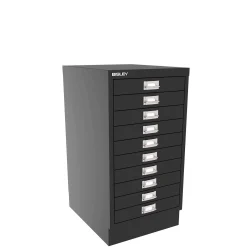 BISLEY skuffeskab, 10 skuffer, Antracit, A3