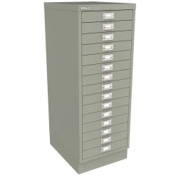 BISLEY skuffeskab, 15 skuffer, Antracit, A3