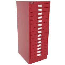 BISLEY skuffeskab, 15 skuffer, Antracit, A3
