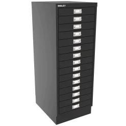 BISLEY skuffeskab, 15 skuffer, Antracit, A3