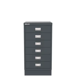 BISLEY skuffeskab, 6 skuffer, Antracit, A3