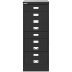 BISLEY skuffeskab, 9 skuffer, Antracit, A3