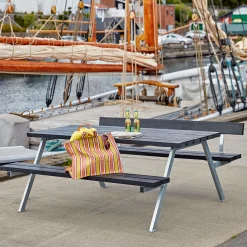 Bord bænkesæt Alpha 6 per. med ryg