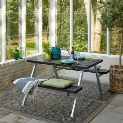 Bord bænkesæt Alpha 9 Sort