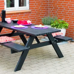 Bord bænkesæt Basic - Sort