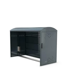 Cykelgarage BOX m. 1 væg og buet tag