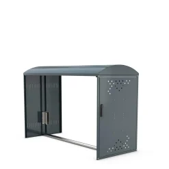 Cykelgarage BOX m. buet tag og u. vægge