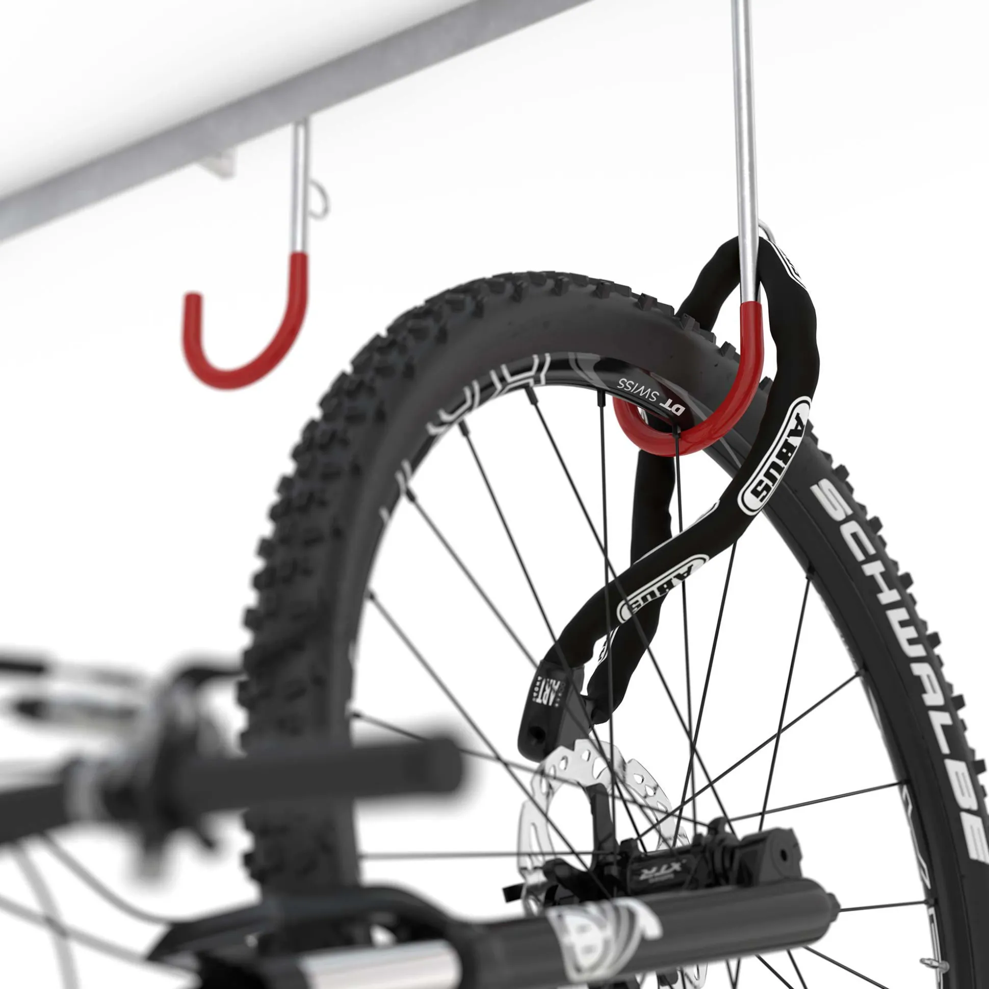 Cykelstativ hængende 6 kroge, loft