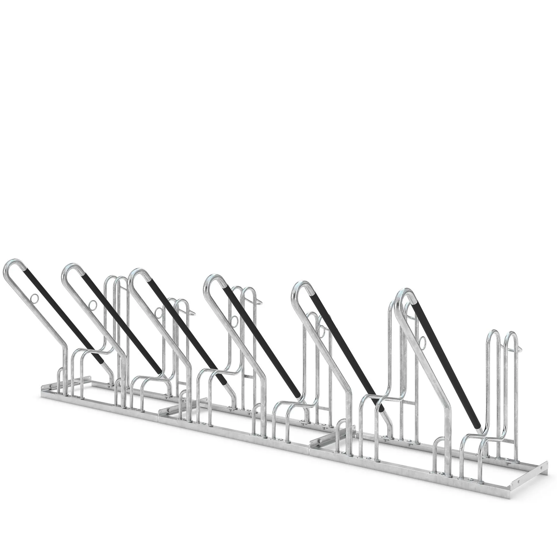 Cykelstativ m. støtte FT 6 bøjler