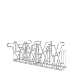 Cykelstativ m. støtte GX 8 bøjler, dob.