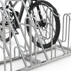 Cykelstativ m. støtte GX 6 bøjler