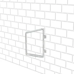 Cykelstativ med 1 bøjle til væg, skrå