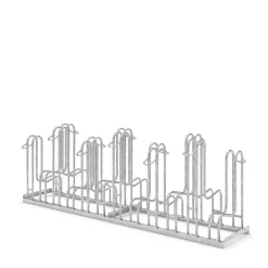Cykelstativ med 12 høje bøjler, dobbelt