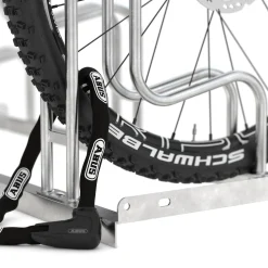 Cykelstativ med 4 høje bøjler