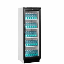 Display køleskab Tefcold CEV425 hvid/sort