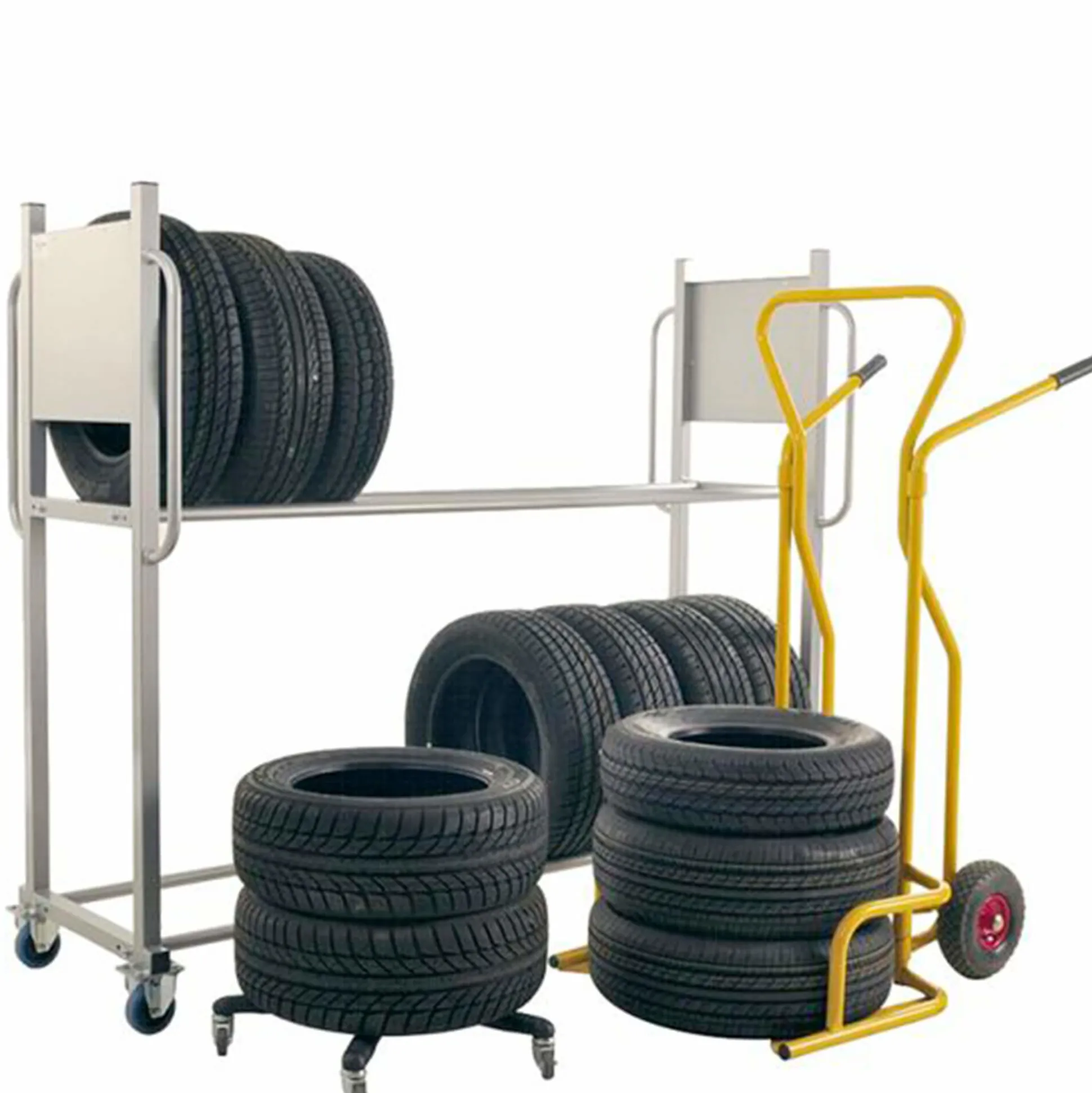 Dækvogn/flytbar dækreol.