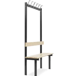 Enkelt bænk m/knagerække