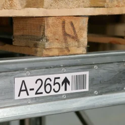 Etiketholder 210x50 mm, lige, selvklæber