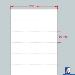 Etiketkarton perforeret A4 for laserprin