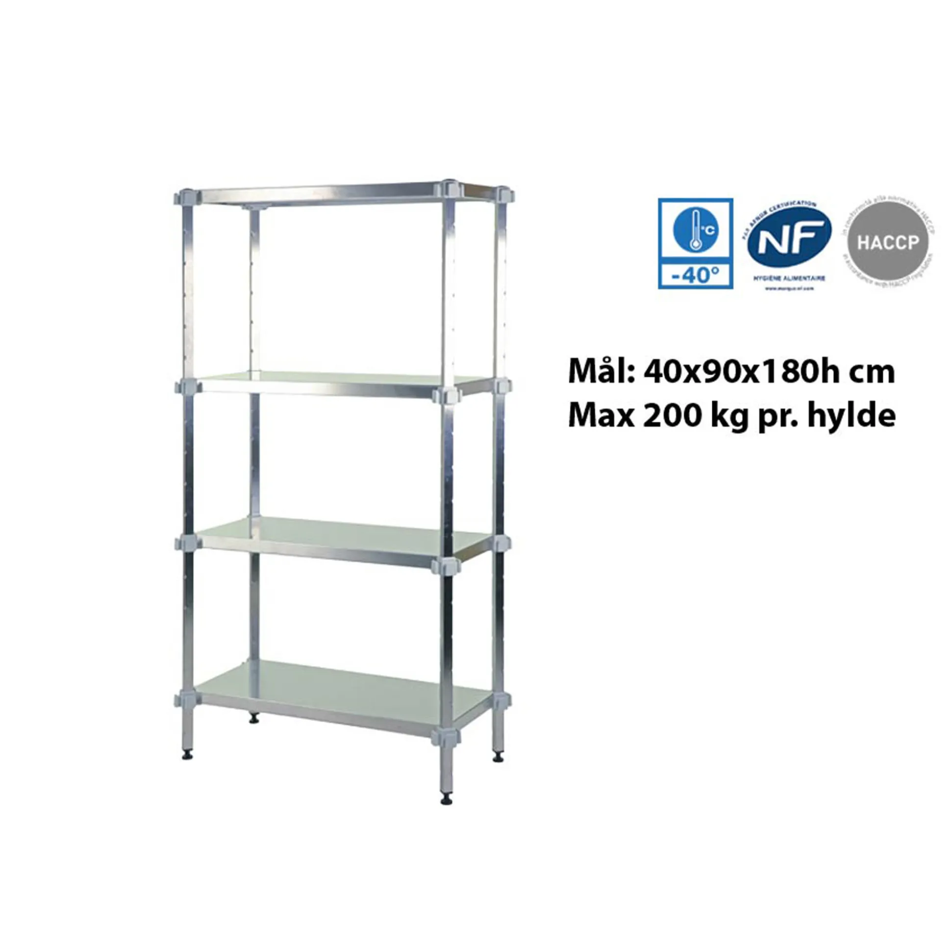 Fødevarereol startfag 46x96x180h