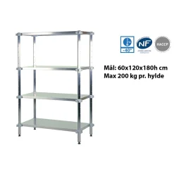 Fødevarereol startfag 66x126x180h cm