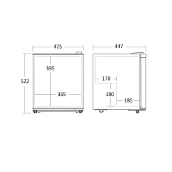 Fryseskab Scandomestic SFS 56 WE