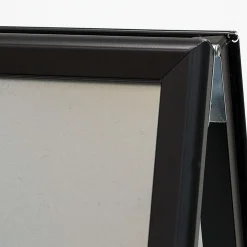 Gadeskilt Alu-line, 70x100cm sort