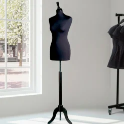 Gine -"Madame" sort polyester, sort