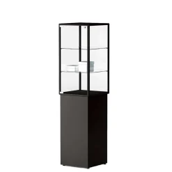 Glasmontre Lux m. 2 hylde og sokkel