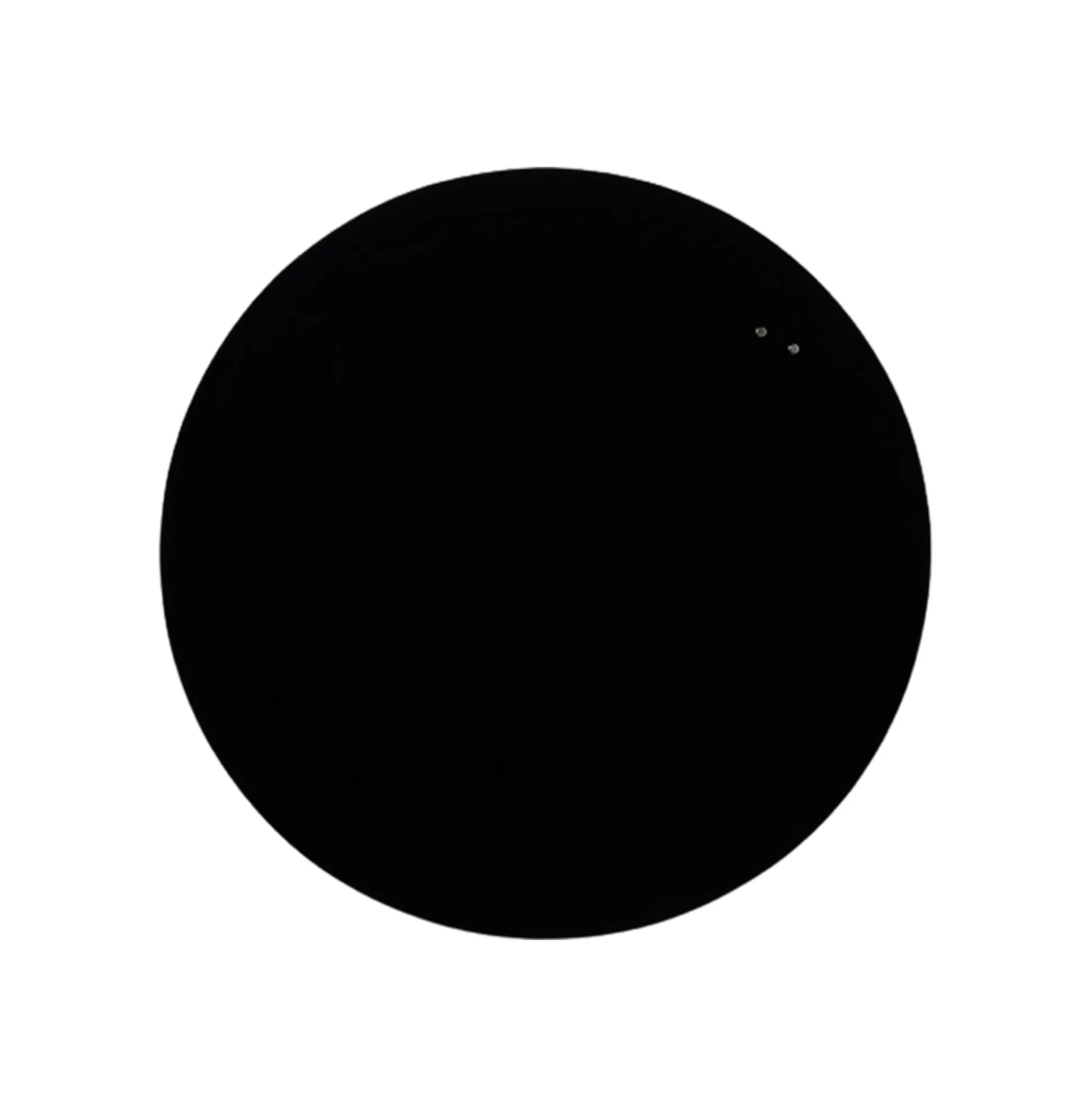 Glastavle Naga Ø80 cm, sort