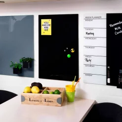 Glastavle Naga ugeplan 40x60 cm