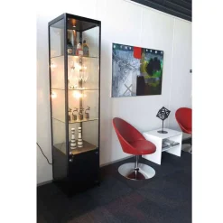 Glasvitrine Allum m/låsbar skab