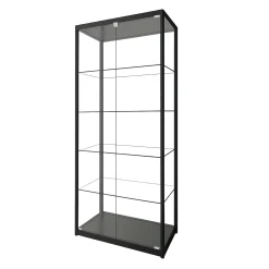 Glasvitrine Diamond 8, sort