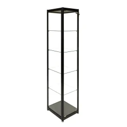 Glasvitrine Diamond 4, sort