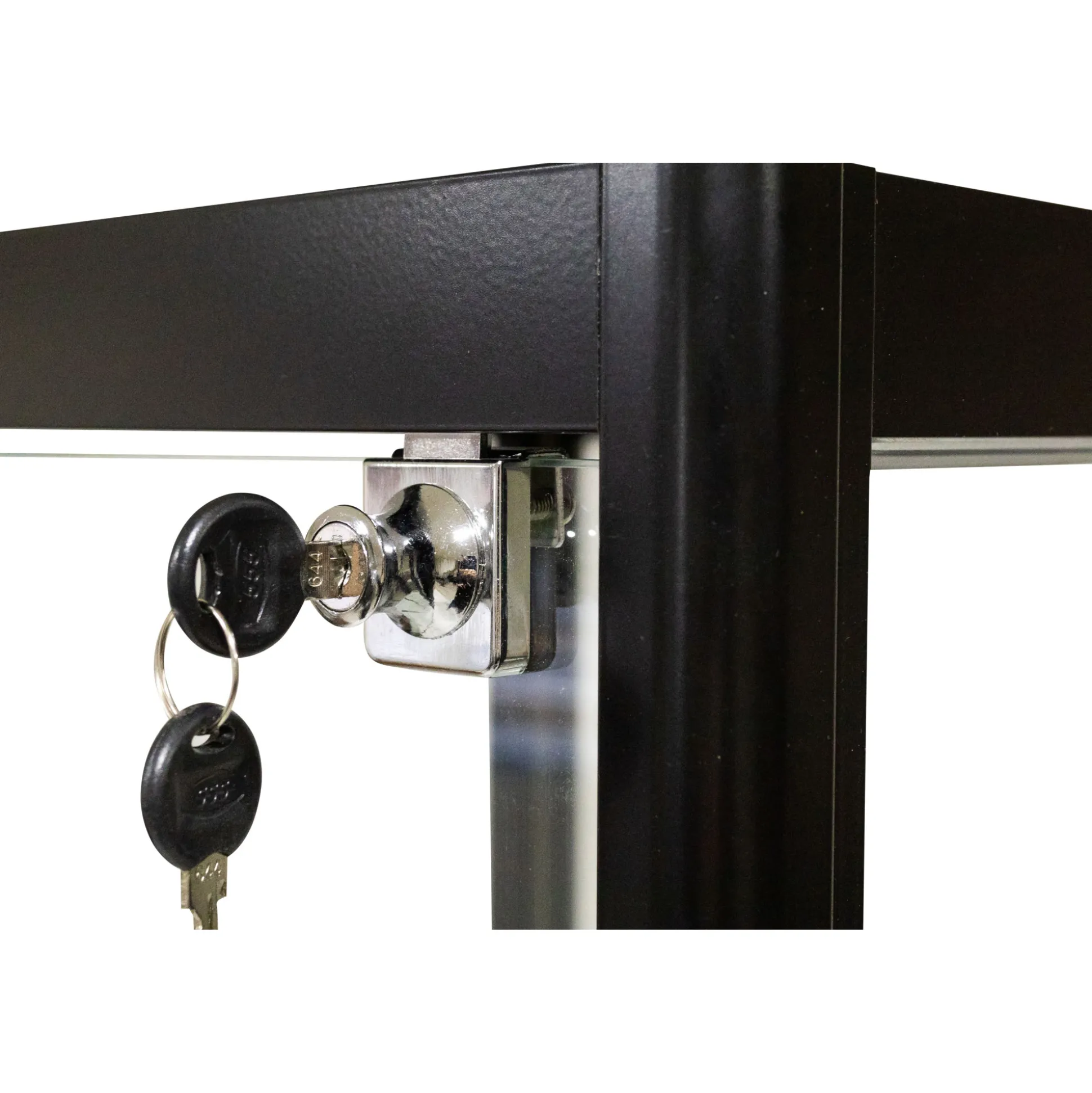 Glasvitrine Diamond 4, sort