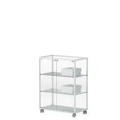 Glasvitrine Lux bred m. 2 hylder