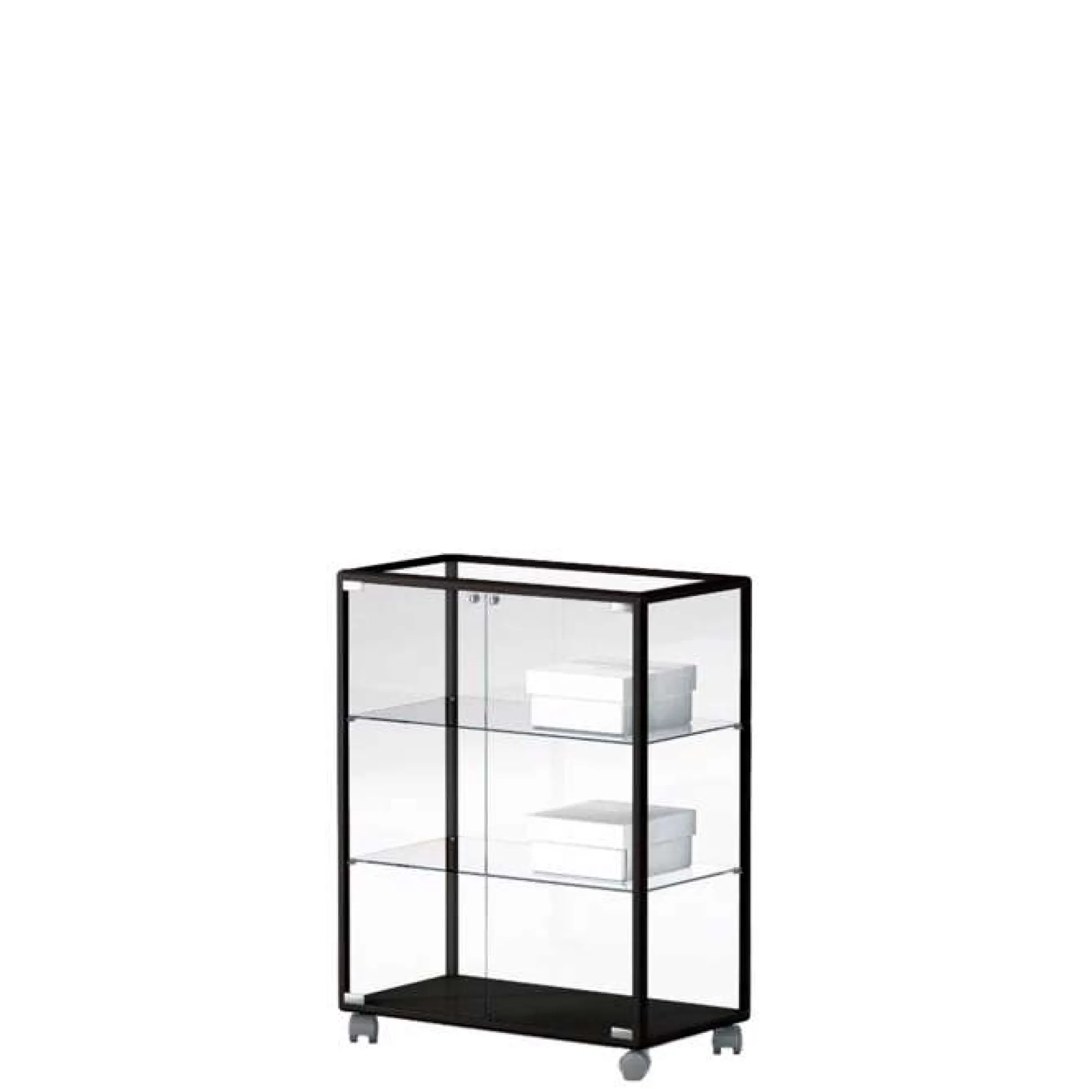 Glasvitrine Lux bred m. 2 hylder