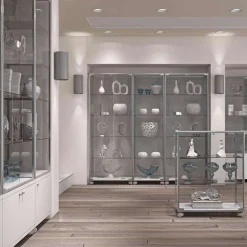 Glasvitrine Lux med 4 hylder