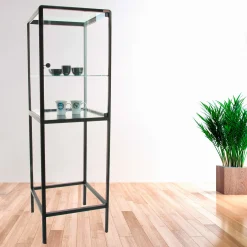 Glasvitrine Profil med låsbar låge